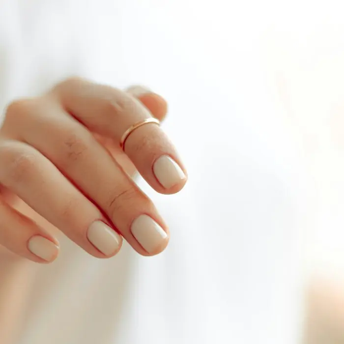 Milky Nude nail style